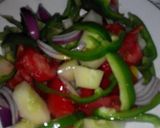 A picture of step 4 of Greek Village Salad (Horiatiki).