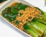 Foto langkah ke 4 dari resep Bok Choi with garlic and oyster Sauce.