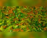 A picture of step 3 of Spicy qeema Shimla mirch.