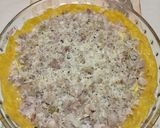 Foto del paso 9 de la receta: Tarta de merluza y atún con base de polenta
