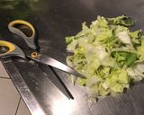 Une image de l'étape 9 de Salade de fenouil aux tomates,concombre et scarole (sauce aux câpres).
