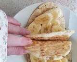 A picture of step 3 of Banana & Maple Syrup Multigrain Flat Bread,💚.