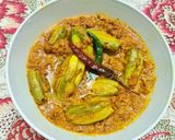 A picture of step 5 of Moong Dal with Pointed Gourd /Mugeswari Potol.