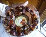 A picture of step 1 of Cake with dates.