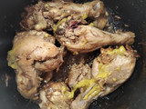 Pollo en olla con crema 🍗