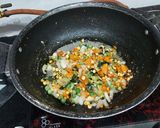 A picture of step 1 of Vegetable Upma.