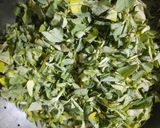 A picture of step 1 of Aloo Methi Sabji.