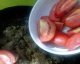A picture of step 4 of Namkeen mutton karia.