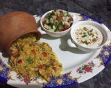 A picture of step 15 of Boneless chicken biryani.