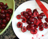 Foto del paso 3 de la receta: Bizcocho veraniego de cerezas frescas