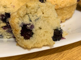 Muffins de arándanos con un toque de té 🧁