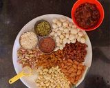 A picture of step 1 of Protein-packed Ladoos.