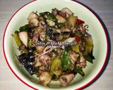 Foto langkah ke 3 dari resep Tumis cumi asin.