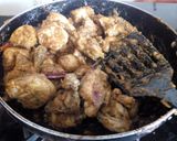 A picture of step 2 of Jaipuri chicken.