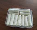 Hình bước làm 7 của món Ram cuốn...