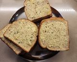 A picture of step 2 of Grilled Bread Sandwich with Garlic Herb Butter.