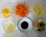Foto langkah ke 1 dari resep Orak Arik Telur Sayuran.