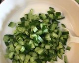 A picture of step 3 of Arabian Style Yogurt and Cucumber Salad.
