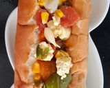 A picture of step 3 of Subway footlong bread.