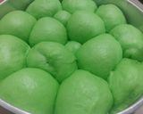 Foto langkah ke 6 dari resep Roti sobek kukus sweet green.