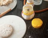 A picture of step 5 of Aloo paratha with kashmiri dum aloo dum & Kesar pista shrikhand (Breakfast).