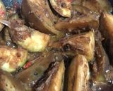 Gambar langkah 4 resipi Terung bulat masak taucu.