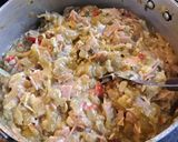 Foto del paso 3 de la receta: Tarta de jamón, queso y repollo