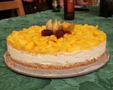 Foto langkah ke 8 dari resep Manggo Cheese Cake.