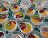 Foto langkah ke 5 dari resep Puding Susu Buah.