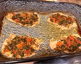 Gombás-spenótos-paradicsomos csirkemell sütőben, barna rizzsel recept fázis 6 fotója