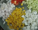 A picture of step 2 of Sprouts chaat.