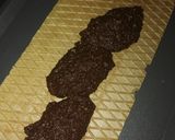 Pas rețetă Foi de napolitane umplute cu cremă de biscuiți și nucă 6 fotografie