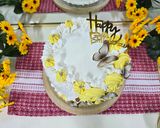 صورة لخطوة 16 من وصفة كيكة مانجو بطريقتي 🥭 lassi mango cake
