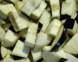 A picture of step 3 of Masala Baingan Aloo.