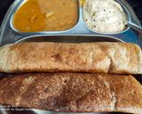 A picture of step 6 of Bajri paper dosa.