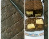 A picture of step 9 of Checker board design bread loaf shape cake.