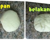 Foto langkah ke 5 dari resep Bakpau hello kitty tanpa ragi(versi teflon).