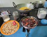 A picture of step 10 of Gun powder (for iddli and dosa side dish).