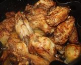 Foto del paso 9 de la receta: Alitas de pollo con patatas en freidora de aire