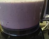 Foto del passaggio 2 della ricetta Dolce budinoso,con riso e mirtilli💜