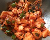 A picture of step 8 of Spicy Tawa Idli.