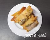 A picture of step 5 of Baked Shami Kabab Spring Rolls.