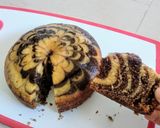 एगलेस मार्बल केक (eggless marble cake recipe in marathi) रेसिपी स्टेप 6 फोटो