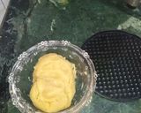 A picture of step 6 of Nankhatai.