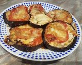 Padlizsán ágyon mozzarella recept fázis 3 fotója