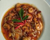 Foto langkah ke 4 dari resep Udang Pedas Manis.