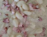 Pas rețetă Gnocchi cu bacon și sos de smântână 4 fotografie