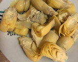 Foto del paso 2 de la receta: Alcachofas con jamón y mozzarella