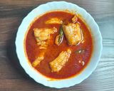A picture of step 5 of Bombil Traditional curry.