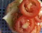 A picture of step 7 of Air-fried chicken zinger burger.